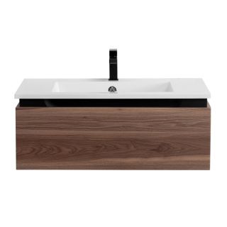 База под раковину Cezares подвесная с одним выкатным ящиком, Орех Дымчатый, 796x476x300, SLIDER-800-1C-SO-NA-P